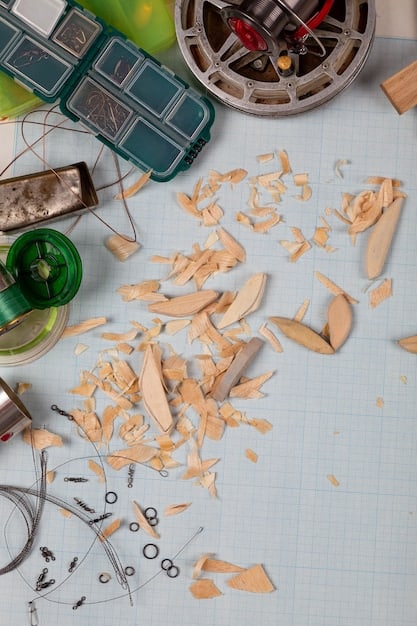 A close-up shot of various inexpensive materials being used to construct a DIY photography light diffuser. The materials include PVC pipes, white fabric, clamps, and tape, showcasing the simplicity and affordability of the project.