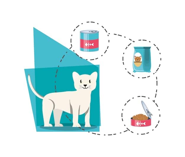 A clear and easy-to-understand infographic showing pet owners how to locate the lot number on a pet food bag. Arrows point to the relevant location on the packaging.