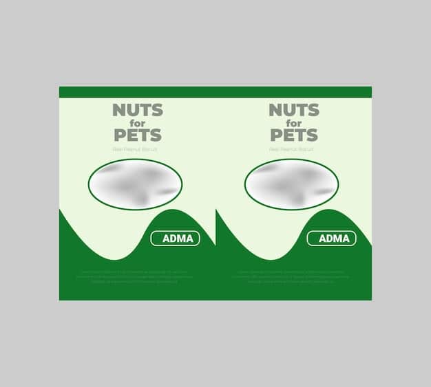A side-by-side comparison of two different pet food labels, each highlighting different values within the Guaranteed Analysis. Arrows point to the Crude Protein percentage in both, emphasizing the difference and prompting viewers to consider the implications.